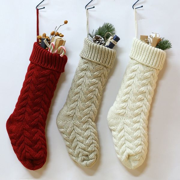 

factoryazxbblank items stocks christmas stocking pet holiday knit family stockings indoor decoration dhd970
