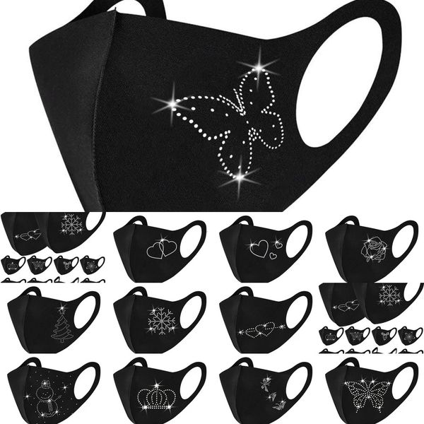 

factoryfactoyface mask designer masks dustproof hanging ear spring and summer cotton inlaid diamond glitter christ 6 nxpy8
