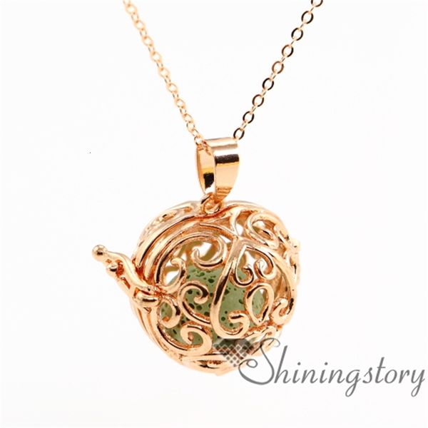 

wholesale essential heart openwork oil jewelry aromatherapy necklace diffuser pend8ziz