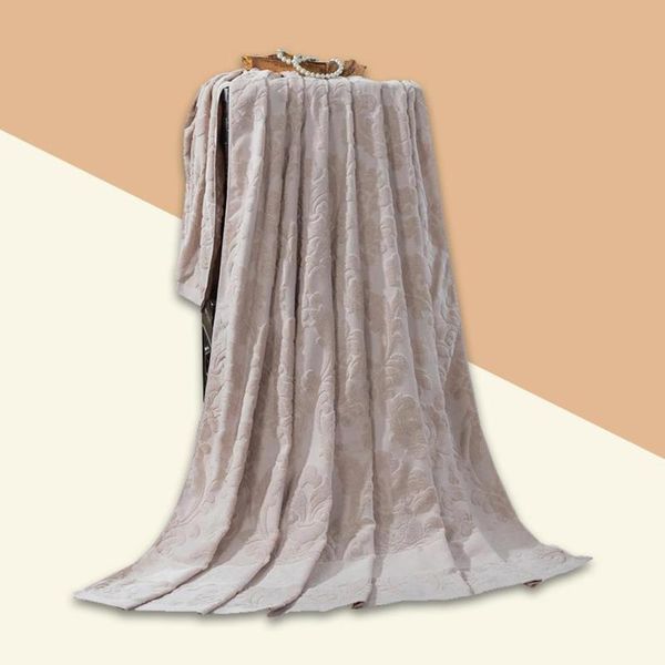 

blankets terry towel blanket vintage flower shape bathroom towelling coverlet sofa throw air-conditioned car and room quilt