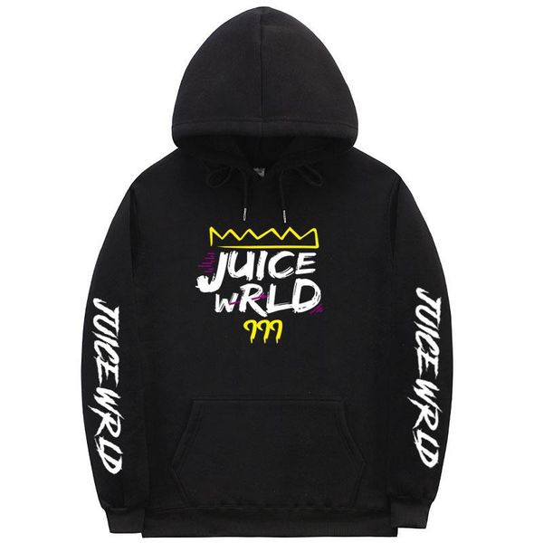 

2020 new casual fleece hoodie juicewrld wrld funny printed multicolor letter hody sweatshirt cotton hodie pullover hoody, Black