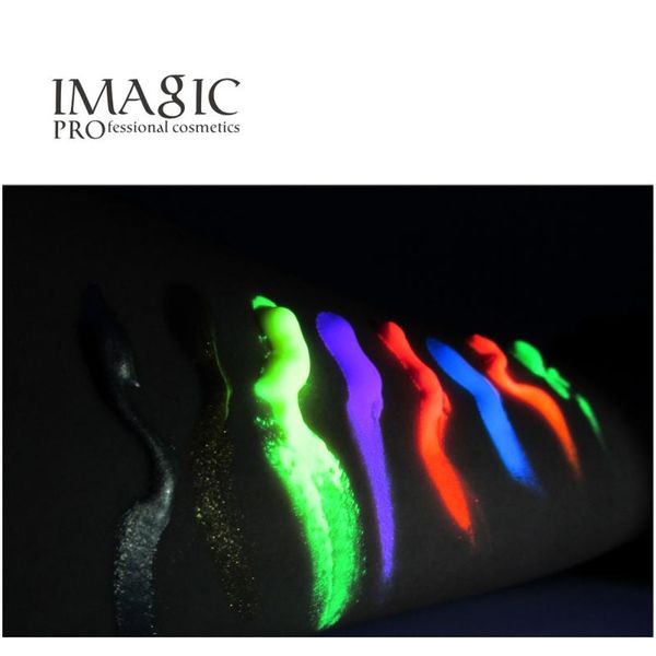 

флуоресцентное лицо тела краска пигмент искусства составляют ночь уф-светло-роспись светящийся макияж хэллоуин рождественская вечеринка косп