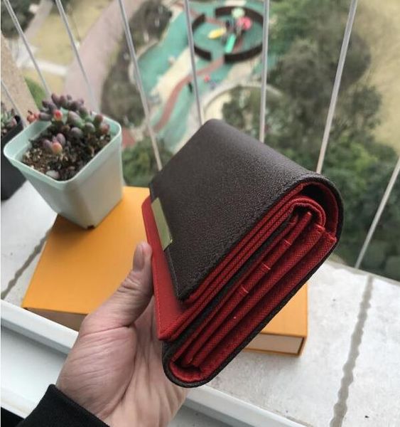 

shpping wholesale red bottoms lady long wallet multicolor coin purse card holder original box women classic zipper pocket, Brown;gray
