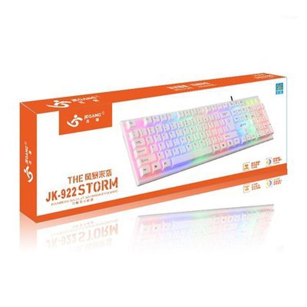 

keyboard mouse combos jk922 shining machinery handfeel usb cable colorful backlight deskpc lap