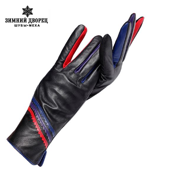 

new fashion leather gloves ,genuine leather,cotton,adult, black,leather gloves for women,winter gloves women,201020, Blue;gray