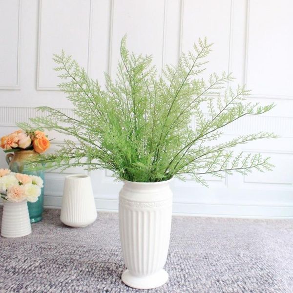 

decorative flowers & wreaths green leaf foliage twig artificial pvc plant high simulation wedding decoration home