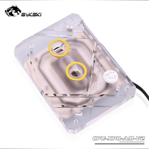 

bykski cpu water block for amd ryzen am4 am3 + amd blocks rgb aura sync scrub cover + copper bottom cpu-xpr-am-v21