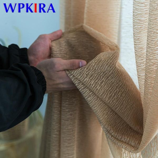 

modern solid tulle curtains for living room jacquard window screen net soft bedroom kitchen window blinds drape curtains x-ad544