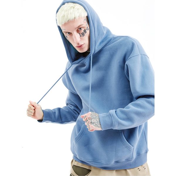 

cotton autumn winter hoodie men women thick fleece hip hop pure hoodies velvet fabrics hoodies solid, Black