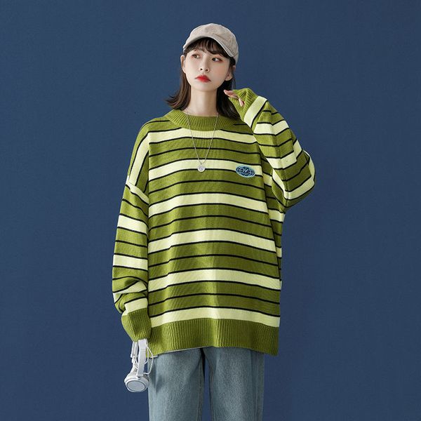 

new striped sweater 2020 winter new women casual streetwear fashion pullovers sweater man warm clothing, White;black