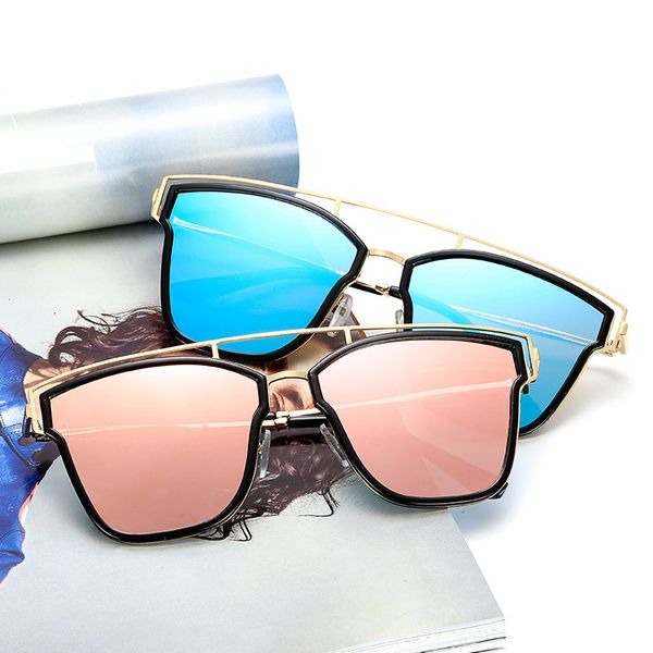 

d women's new fashion versatile fashionable sunglasses popular star glasses designer jjkd, White;black