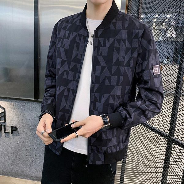 

men's jackets chaqueta hombre casual 2021 retro vintage print jacket jaqueta masculina bomber club outfit men1, Black;brown
