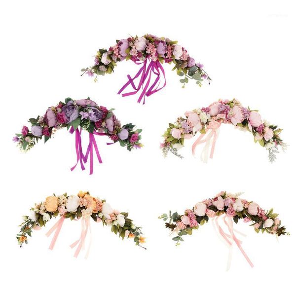 

decorative flowers & wreaths simulation peony wall door wreath flower garland indoor outdoor wedding decor1