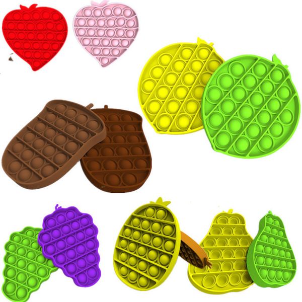 

6 shapes pop it fidget toys push pops bubble sensory toy stress reliever squishy gel bubbles party gifts table game toys for kids g12501