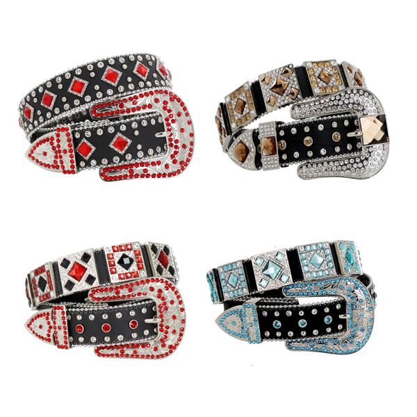 

shining crystal western rhinestones conchos cowgirl diamond decoration wholesale horsehair full leather belt ehs53, Black;brown