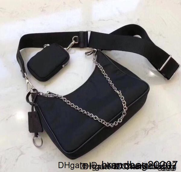 

2020 bags nylon fashion waistbag chest pack match canvas handbags chains tote parachute fabric bag crossbody purse