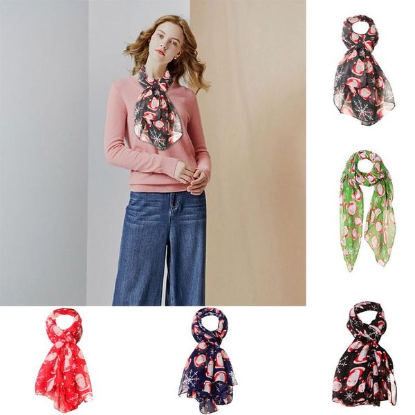 

scarves 2021 luxurywomen cashmere scarf christmas day red decorative snowflake surprise gift long lady shawls cashmere#, Blue;gray