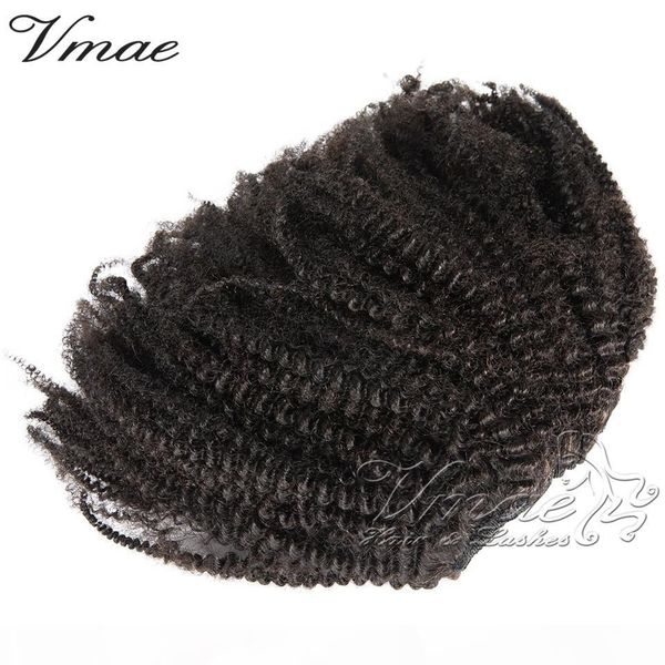 

brazilian natural black 8 to 22 inch 4b curly 120 g horsetail cuticle aligned remy virgin real human hair drawstring ponytail