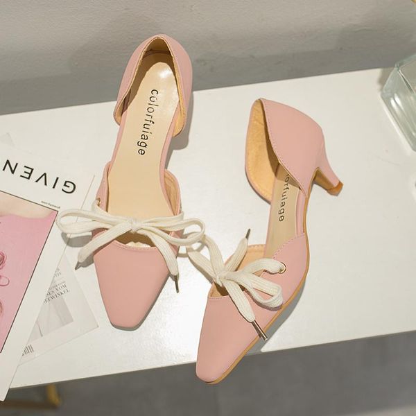 

women's fashion heeled shoes bow tie candy colors stiletto heels pointed elegant women's high heels zapatos tacon mujer u22-39, Black