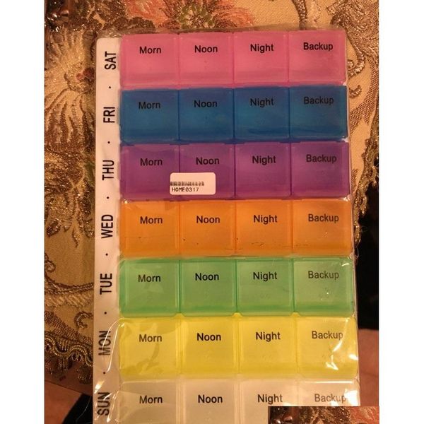 

28 compartments 7 day pill medicine tablet pillbox dispenser organizer case with 28 compartments pill box mul qylsei tore2010
