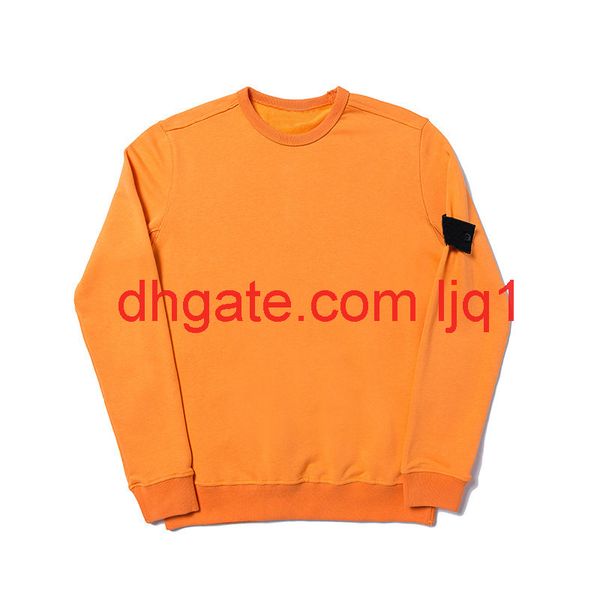 

19ss crewneck sweatshirt t0pst0ne long sleeve hoodie simple solid sweatshirt fashion pullover sweater sportswear m-2xl 4 colors, Black