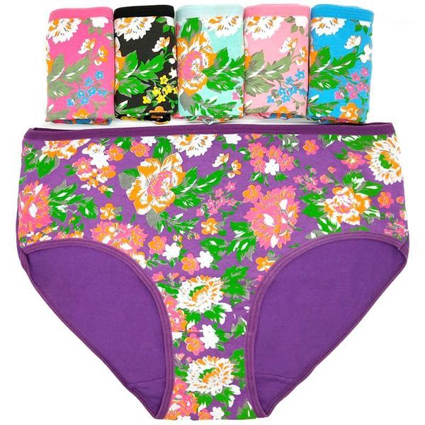 

1-10 pcs/lot wholesale women's clothing high-rise solid color women plus size 2xl 3xl 4xl cotton briefs panties 892451, Black;pink