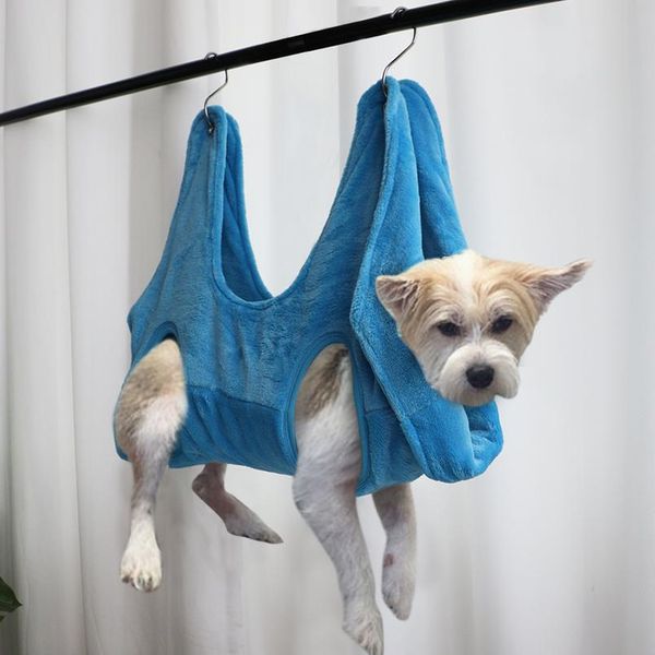 

dog hammock helper dog cat grooming and nail trimming pet grooming hammock restraint bag for dogs bathing trimm wmtqpg