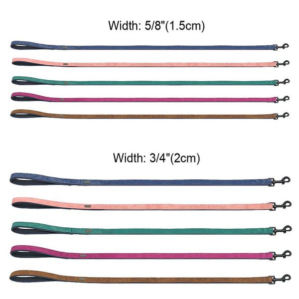 

dog leash harness leather lead pet dog puppy walking running leashes training rope belt for small medium large dogs pet bbytyv