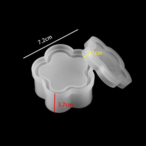 

сердце круглый ящик для хранения силиконовые формы кристалл площади эпоксидной смолы mold trinkets box для diy ремесла изготовление ювелирны