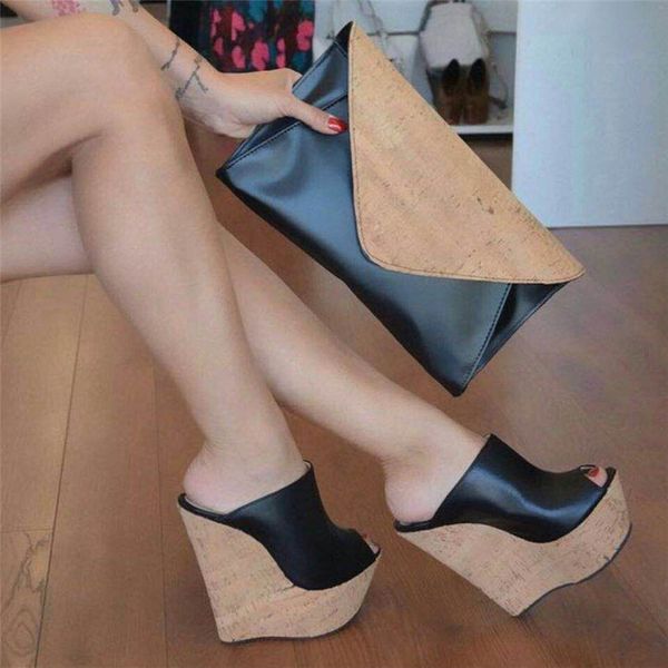 

2021 new crutches sandals heels smart toe open party shoes bigger woman b7la, Black