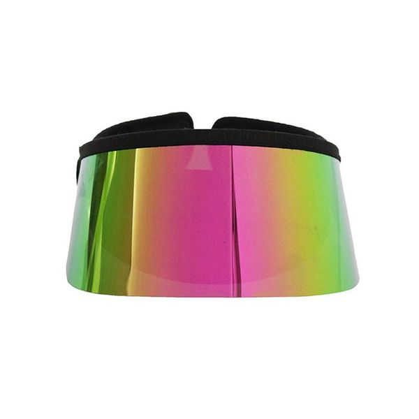 

wide brim hats hologram pink rainbow sunglasses sun protection visor uv anti-scratch wholesale custom support, Blue;gray