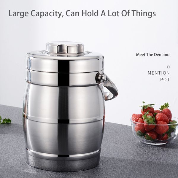 Gunot portátil grande capacidade térmica lancheira de aço inoxidável recipiente de alimentos à prova de vazamento bento lancheira para escritório acampamento t20238r