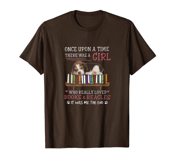 

once upon a time there was a girl loved books beagles, White;black