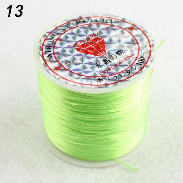 

60 m colorful flexible rope diy crystal beading stretch cord elastic line beadwork wire thread jewelry making 21 colors wire bbysaa