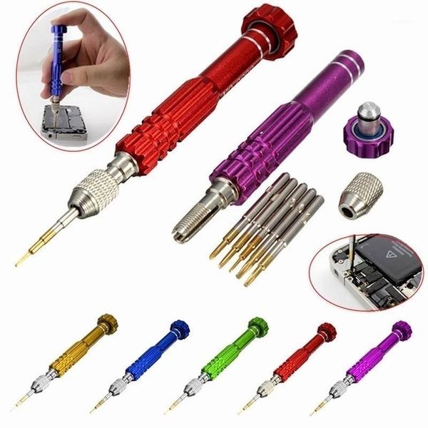 

5 in 1 precision torx screwdriver watch repair mixed tips repair triwing magnet tool kit tools mobile phones screw tool1