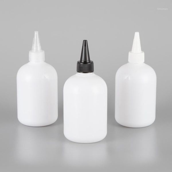 

350ml 30pcs empty plastic bottles, clear/white pet bottle with transparent/white/black twist caps pointed mouth