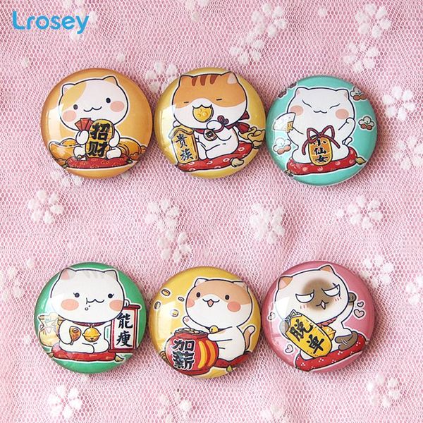 

35mm expression cat home decoration cartoon lucky cat glass refrigerator sticker tourist attractions souvenirs fridge magnet bbyagz