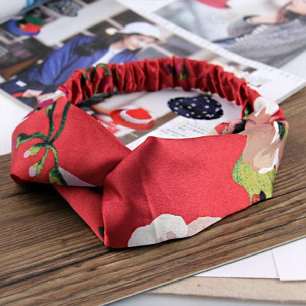 

1pc new fashion elegance headband for women print flowers elastic hairband satin knot hair band girls hair accessories headwear h wmtvps, Black;brown