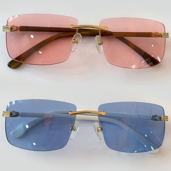 

retro women rimless sun glasses ladies sunglasses brand designer shades oculos uv400
