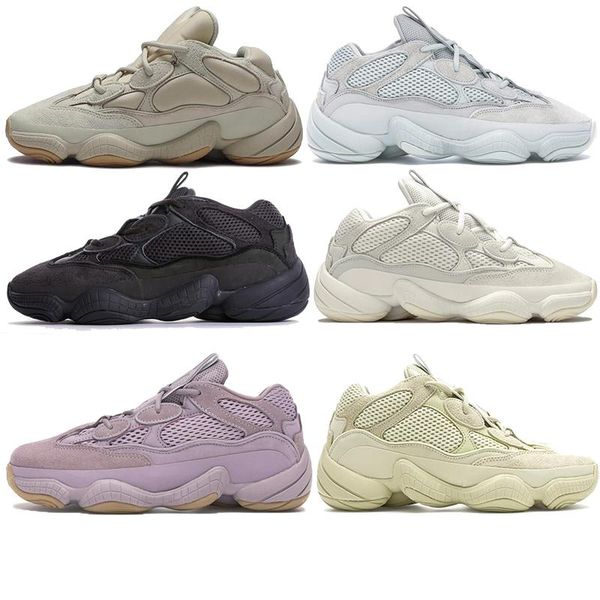 

fast ship bone white desert rat 500 men women running shoes utility black kanye west salt