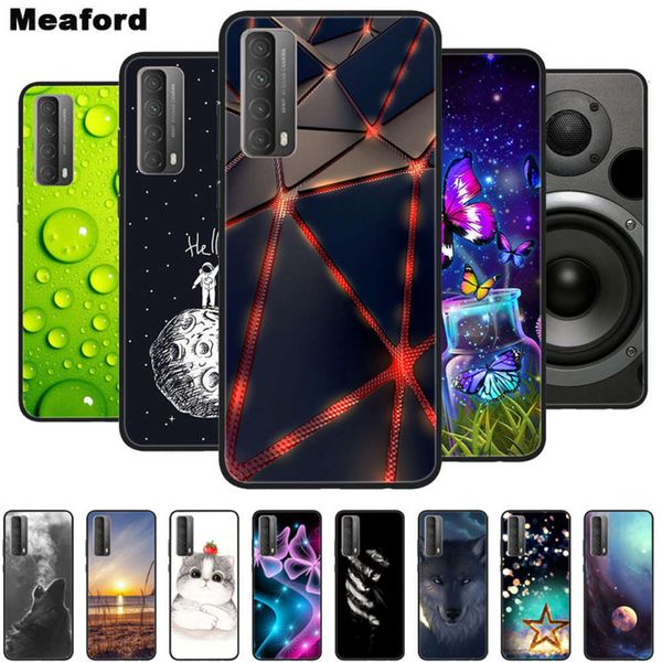 

bgrfhuawei p smart 2021, 2021 silicone rubber soft back coverswza