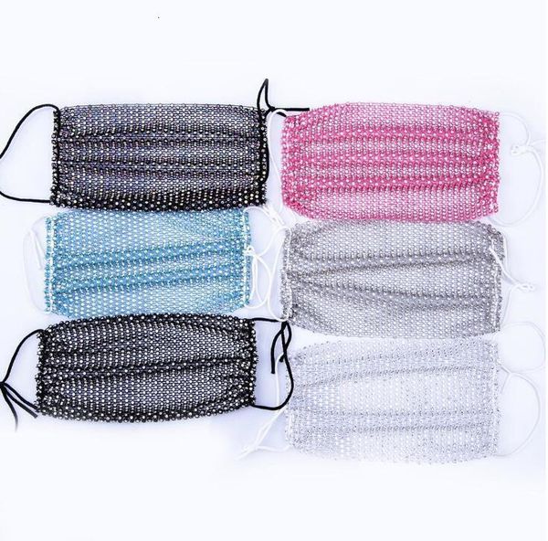 

for dhl protective shipping designer covers mask facial fashion blingbling sequin/lace/ crystal face mas