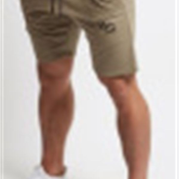 

muscle brothers new men's smooth sports shorts running fitness solid color pants casual sports pants, White;black