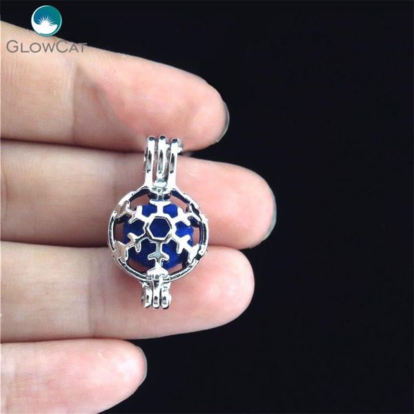 

k358 5pcs/lot silver tone pearl bead cage locket snowflake pendant charms k358 5pcs/lot factory store wmtusb bdesybag, Gray