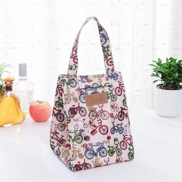 

storage bags portable thermal insulated bento lunch box cooler outdoor bag holder
