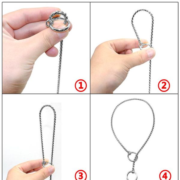 

durable dog chain collar solid snake p chock collars leash strong training choker for small mudium large dogs k9 wmtwac