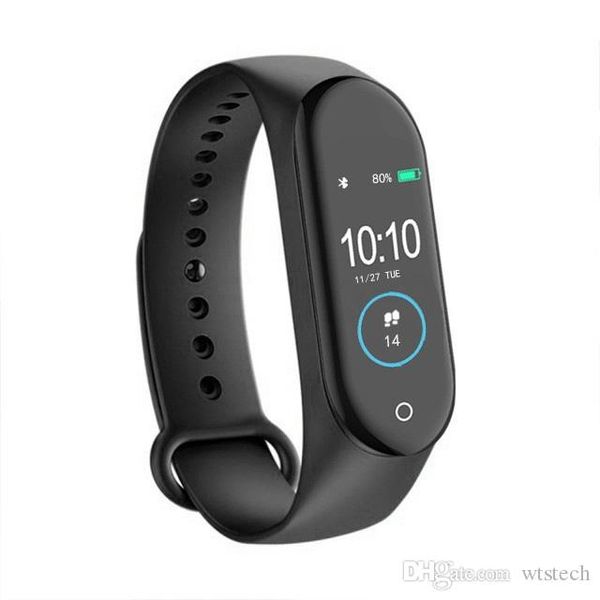 Relógio de banda inteligente varejo m4 com pulseira de rastreador de fitness esportes frequência cardíaca pressão arterial smartband monitor pulseira de saúde para rastreador de fitness