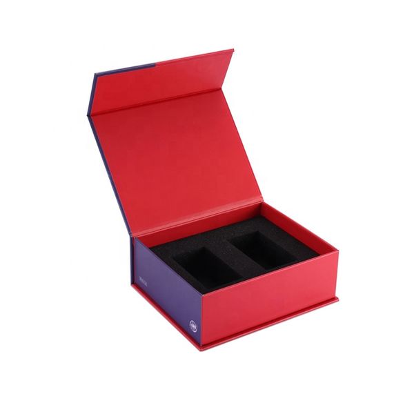 Индивидуальная модная картонная шоколадная матовая черная упаковка коробка косметики с логотипом золотой горячей штамповки