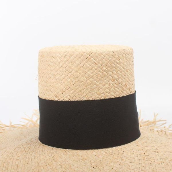 

2019 women s summer straw hat fedoras sombrero mujer panama high hat beach vintage cylinder fashionable brimmed visor, Blue;gray
