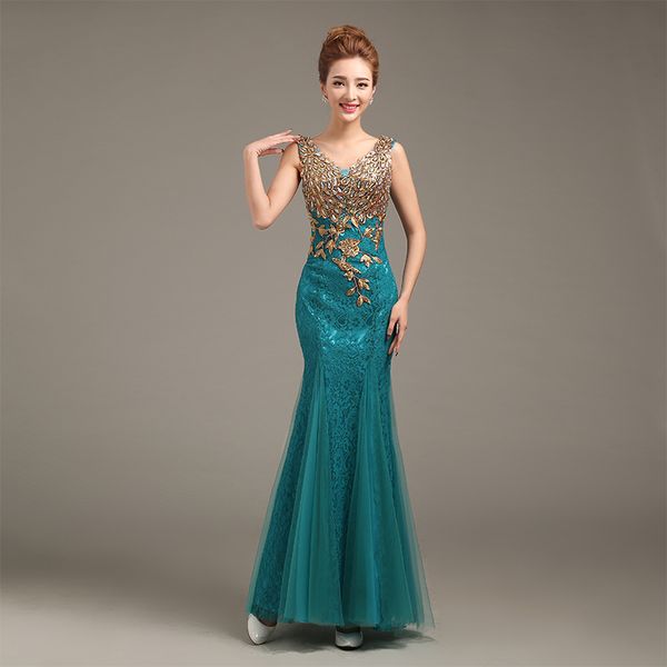 

robe de soiree 2021 v-neck beaded long with appliques gowns mermaid evening dresses vestido de festa prom dresses party dresses, Black;red